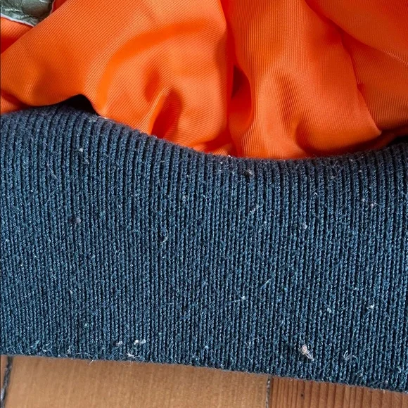 Alpha Industries Flying Man’s N-2B dark teal Fur-Trimmed Hooded Jacket - Picture 12 of 16